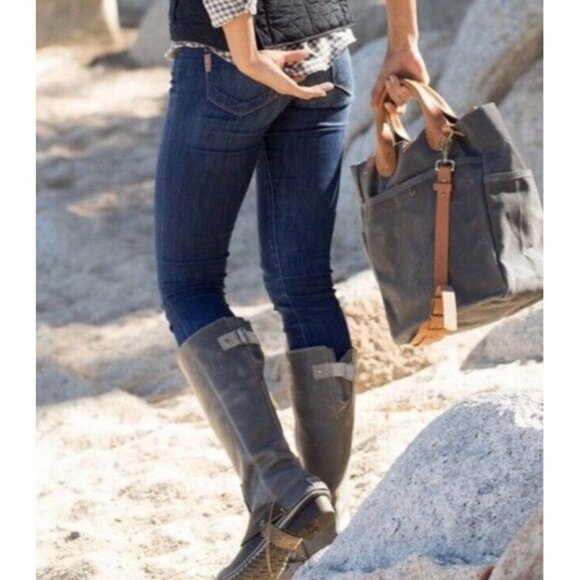 SOREL SLIMPACK Tall 10 Equestrian Riding Boot Shale Gray Waterproof RARE HTF - Picture 15 of 17